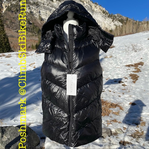NWT Athleta Lofty Down Vest Black - Picture 2 of 12